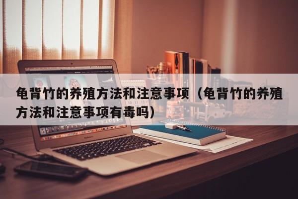 龟背竹的养殖方法和注意事项（龟背竹的养殖方法和注意事项有毒吗）