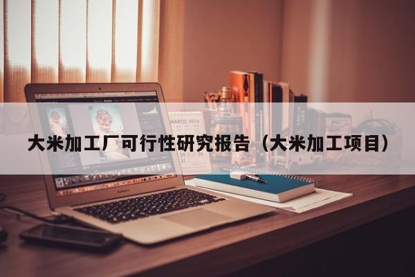 大米加工厂可行性研究报告（大米加工项目）