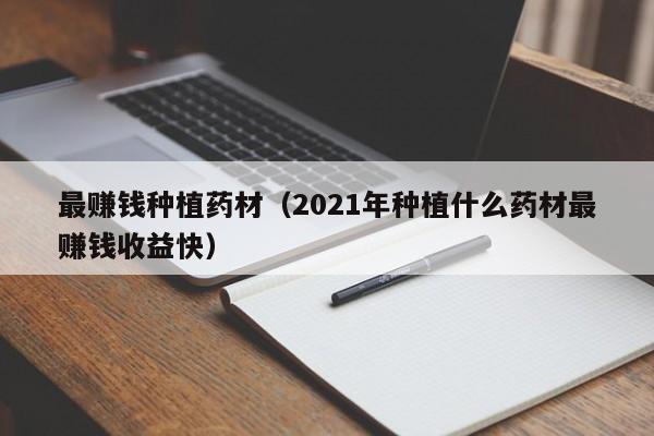 最赚钱种植药材（2021年种植什么药材最赚钱收益快）