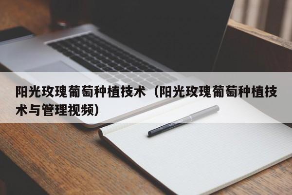 阳光玫瑰葡萄种植技术（阳光玫瑰葡萄种植技术与管理视频）