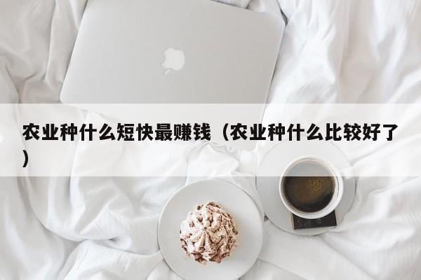 农业种什么短快最赚钱（农业种什么比较好了）